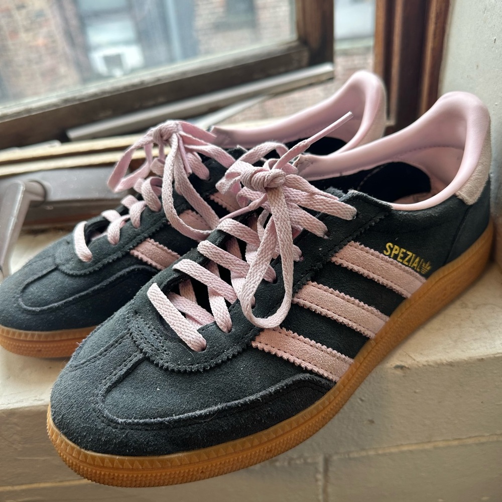 Adidas Spezial Black and Pink Sneakers